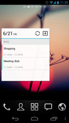 Screenshot of the application GO Calendar Widget - #3