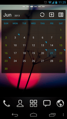 Screenshot of the application GO Calendar Widget - #4