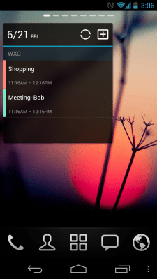 Screenshot of the application GO Calendar Widget - #6