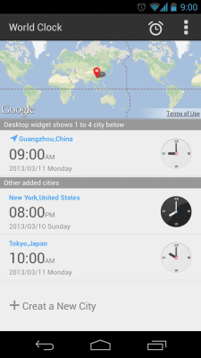 Screenshot of the application GO Clock Widget - #2