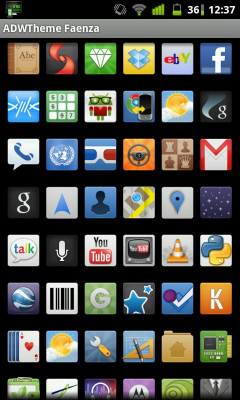 Screenshot of the application ADW theme | Faenza - #3
