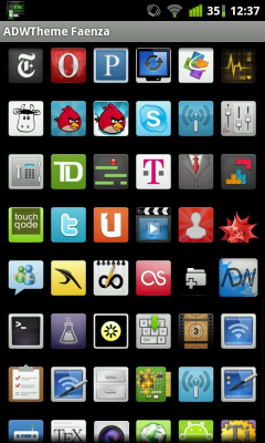Screenshot of the application ADW theme | Faenza - #4