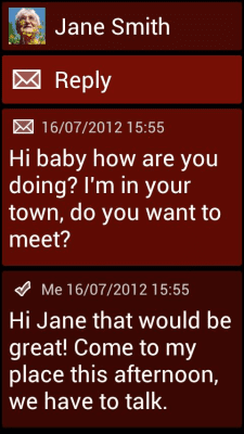 Screenshot of the application BL Maroon Theme - #3