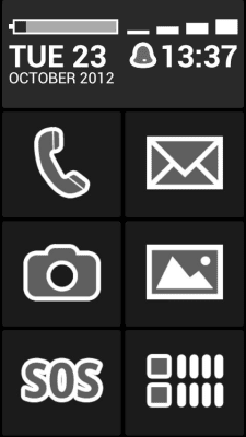 Screenshot of the application BL Monochrome Dark Theme - #1