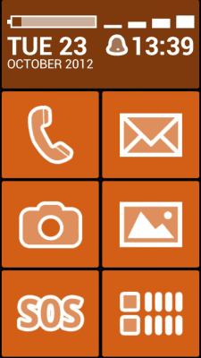 Screenshot of the application BL Orange Theme - #1