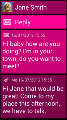 Screenshot of the application BL Pink Theme - #3