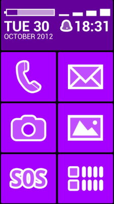 Screenshot of the application BL Violet Theme - #1