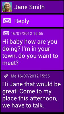 Screenshot of the application BL Violet Theme - #3