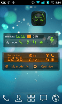 Screenshot of the application Black Theme GO Power Battery - #1