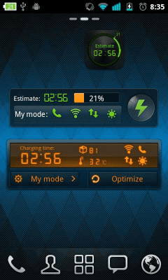 Screenshot of the application Black Theme GO Power Battery - #2