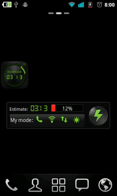 Screenshot of the application Black Widget GO Power Battery - #1