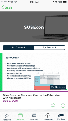 Screenshot of the application SUSE to Go - #5