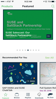 Screenshot of the application SUSE to Go - #7