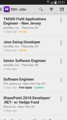 Screenshot of the application Search for jobs on Monster Jobs - #3