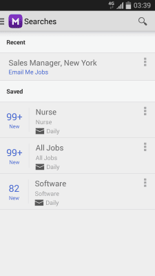 Screenshot of the application Search for jobs on Monster Jobs - #5
