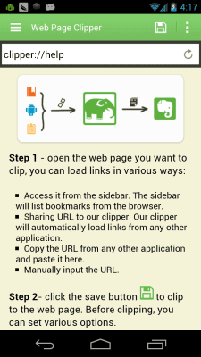 Screenshot of the application Web Page Clipper Trial - #1