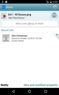 Screenshot of the application Micro Focus Filr - #3