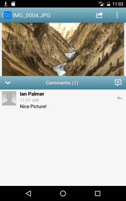Screenshot of the application Micro Focus Filr - #4