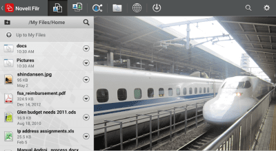 Screenshot of the application Micro Focus Filr - #6