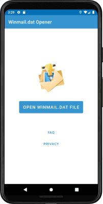 Screenshot of the application Winmail.dat Opener - #1