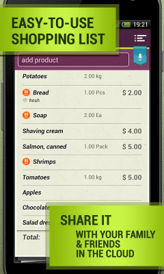 Screenshot of the application Shopping - #1