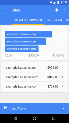 Screenshot of the application Google AdSense - #2