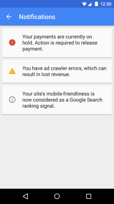 Screenshot of the application Google AdSense - #6