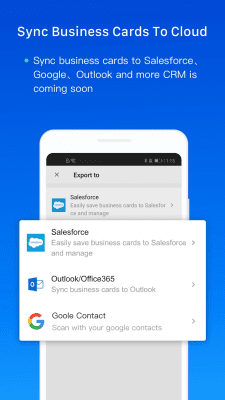 Screenshot of the application CamCard Free - Business Card Reader - #3