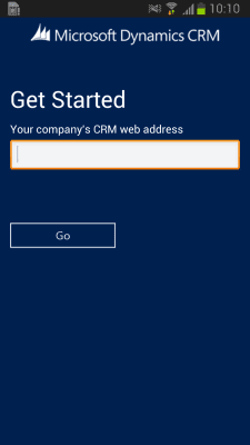 Screenshot of the application Dynamics CRM for phones - #1