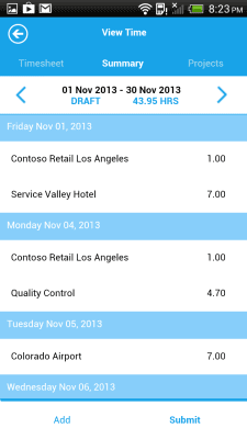 Screenshot of the application Dynamics AX - #4