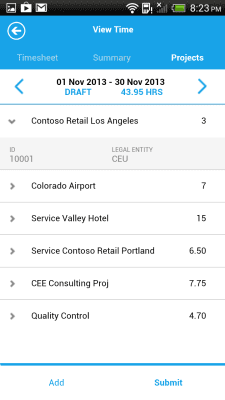 Screenshot of the application Dynamics AX - #5