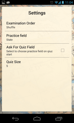 Screenshot of the application 50 States - #8