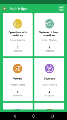 Screenshot of the application Math Helper Lite - #1