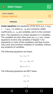 Screenshot of the application Math Helper Lite - #6