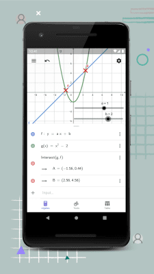 Screenshot of the application GeoGebra Graphing Calculator - #1