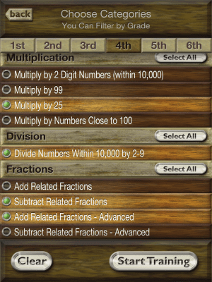 Screenshot of the application Mathemagica Free - Kids Math - #3