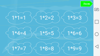 Screenshot of the application Multiplication Table New - #2