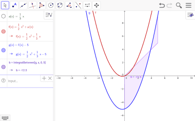 Screenshot of the application GeoGebra Classic - #1