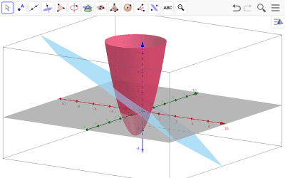 Screenshot of the application GeoGebra Classic - #4