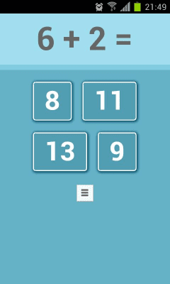 Screenshot of the application Math for Kids - #1