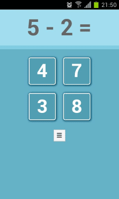 Screenshot of the application Math for Kids - #3