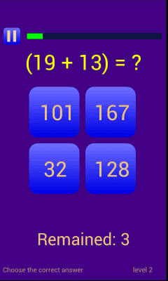 Screenshot of the application Mathematics - #1