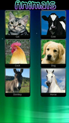 Screenshot of the application Animal sounds for children - #2