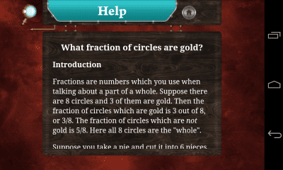 Screenshot of the application Real Math (beta) - #5