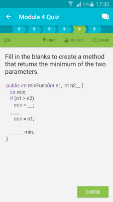 Screenshot of the application Learning Java - #3