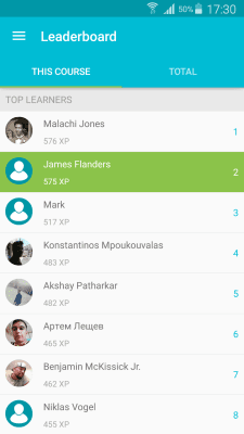 Screenshot of the application Learning SQL - #7