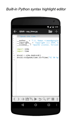 Screenshot of the application QPython 3L - Python for Android - #2