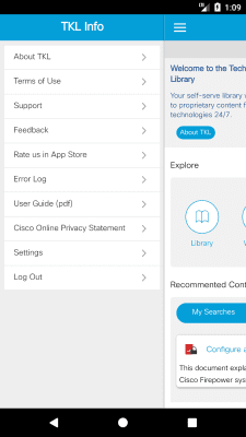 Screenshot of the application Cisco TKL - #3