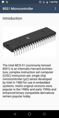 Screenshot of the application 8051 Microcontroller Programming - #2