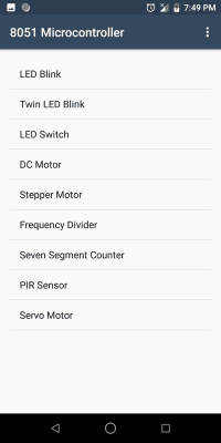 Screenshot of the application 8051 Microcontroller Programming - #4